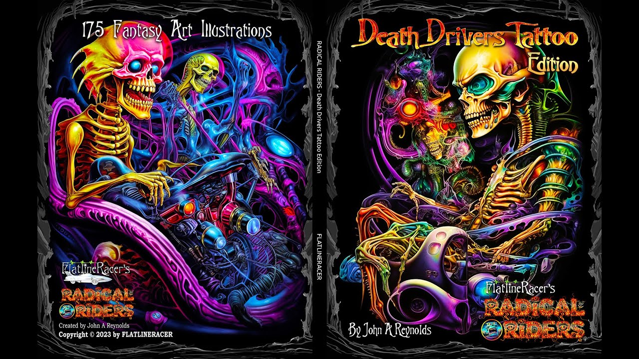 Radical Riders - Death Drivers Tattoo Edition - Page Turn Book Preview