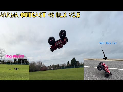 Arrma Outcast 4s V2.5 Review vs Dog?