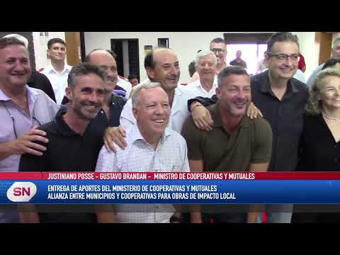 APORTES PROVINCIALES DEL MINISTERIO DE COOPERATIVAS Y MUTUALES PARA OBRAS EN SIETE MUNICIPIOS