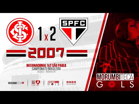 Inter 1x2 São Paulo - Brasileiro 2007 - Rodada 28 - 30/09/2007