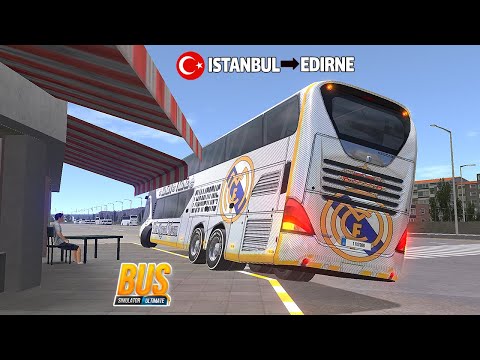 Neoplan Skyliner Real Madrid Skin ○ Istanbul → Edirne || Bus Simulator Ultimate