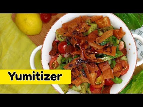 Fattoush Salad Best Lebanese Recipe By Yumitizer