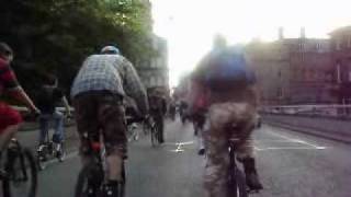 Liverpool Critical Mass. Music by Shonen Knife: Cycling is fun