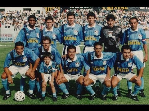 Sporting Cristal vs Racing de Avellaneda (semifinal copa libertadores 1997)....goles en accion