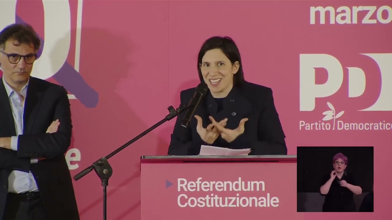 ELLY SCHLEIN IN DIRETTA DA PALERMO PER SOSTENERE IL NO AL REFERENDUM “DIFENDERE LA COSTITUZIONE”