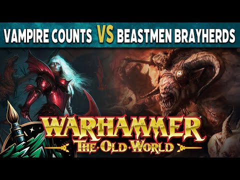 Beastmen Brayherds vs Vampire Counts Warhammer The Old World Battle Report