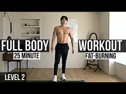 25 Minute Fat Burning Bodyweight Workout At Home (Level 2)