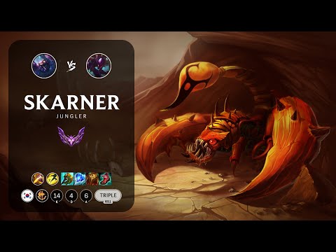 Skarner Jungle vs Kha'Zix - KR Master Patch 13.14