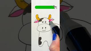 How to Draw a Cow easy | Step by step Drawing for kids 🐄🐮