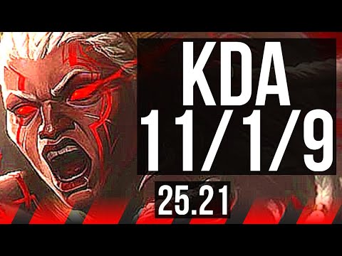 AMBESSA vs JAX (TOP) | 11/1/9, Legendary, 700+ games | KR Challenger | 25.21