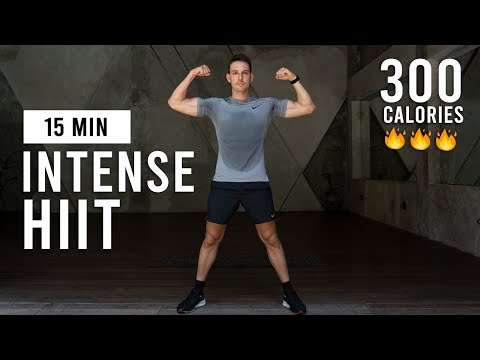 15 Min Intense HIIT Workout For Fat Burn & Cardio (No Equipment, No Repeats)