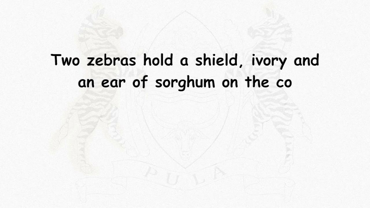 What does the coat of arms of Botswana represent? Tipseri