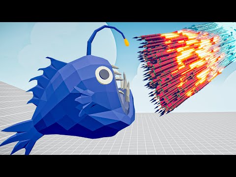 ANGLER FISH vs EVERY GOD - Totally Accurate Battle Simulator TABS
