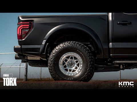 KMC Torx KM553 17x8.5 | Gloss Silver Machined | Ford F150 Raptor