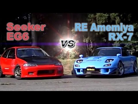 [ENG CC] Seeker EG6 vs. RE Amemiya RX-7 Touge battle HV77