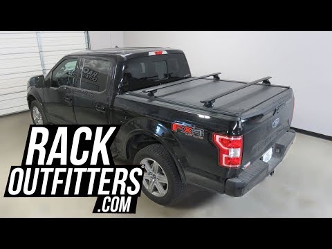 Ford F150 with ReTrax XR Bed Cover Outfitted with Yakima SkyLIne JetStream Base Rack