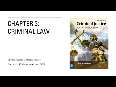 Introduction to Criminal Justice: Chapter 3 Criminal Law