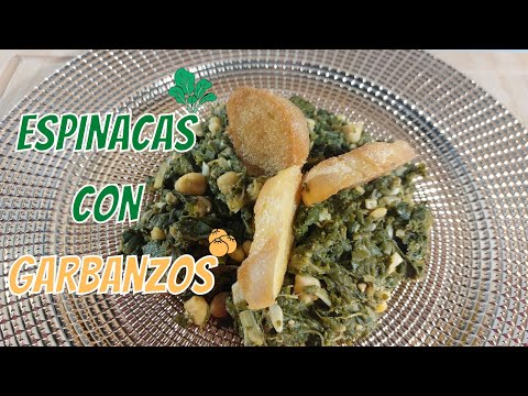 ESPINACAS CON GARBANZOS (CON HOJAS DE ACELGAS) | RECETA ANDALUZA | COCINA CON MJDANSPARIS