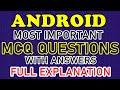 Android MCQ | MCQ on Android | MSBTE Exams | Android MCQ Questions and Answers | Maharashtra Exams