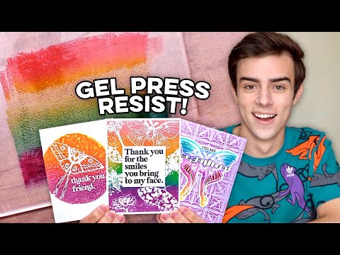 Gel Press Resist Techniques & STUNNING Gina K. Release!