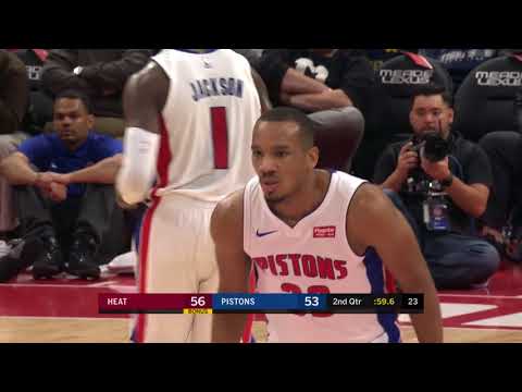 Avery Bradley 24 pts, 6 rebs, 1 asts! Detroit Pistons vs Miami Heat, 2017-11-12