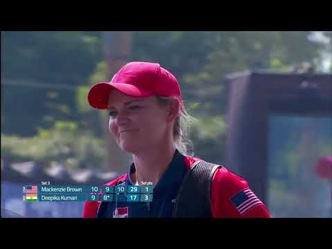 Archery world cup 2021 women's final match deepika Kumari vs mackenzie brown (usa)
