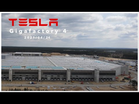 #11 Tesla Gigafactory 4 Berlin • 2021-04-24 Grünheide • 4K • DJI Mavic Air 2