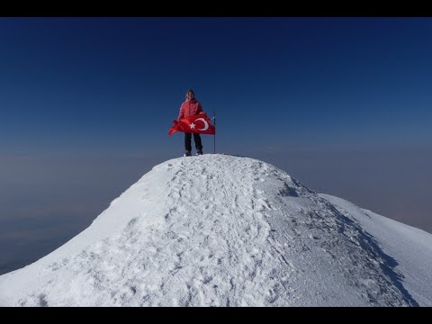 Ararat summit 5165 m Turkey, lake Van ; Вершина Арарат, Турция и озеро Ван