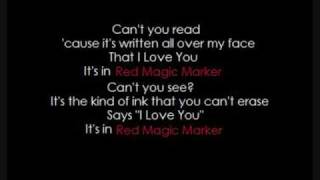 Red Magic Marker - Amanda Marshall (w/Lyrics)