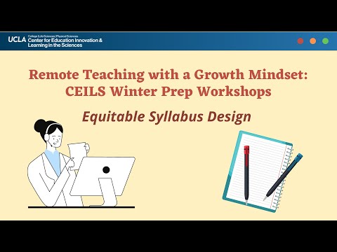 Equitable Syllabus Design | CEILS Winter Prep Workshop