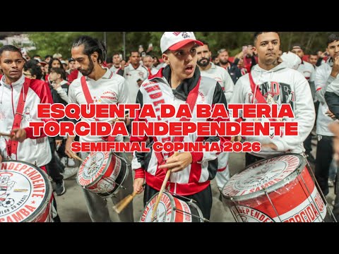Esquenta da Bateria da Torcida Independente. Semifinal da Copinha 2026 no Morumbi