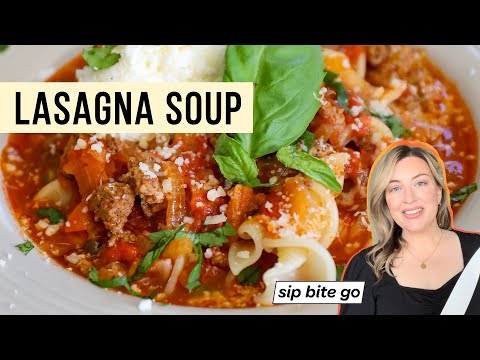 Try the VIRAL Lasagna Soup Recipe