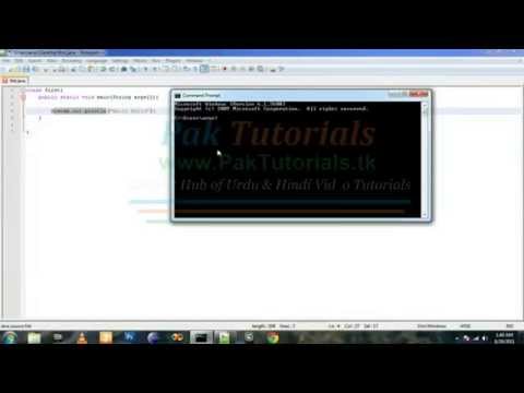 Java Lesson 2 First Java Program Urdu Hindi Video Tutorial Www Paktutorials Tk