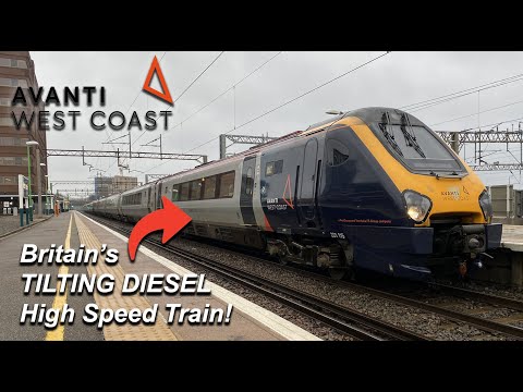 Britain's TILTING DIESEL High Speed Train - Avanti West Coast's Super Voyager in FIRST CLASS!