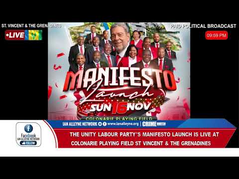 THE RED WAVE CONTINUES ! UNITY LABOUR PARTY MANIFESTO LAUNCH ,SVG - SUN 16TH NOV 2025