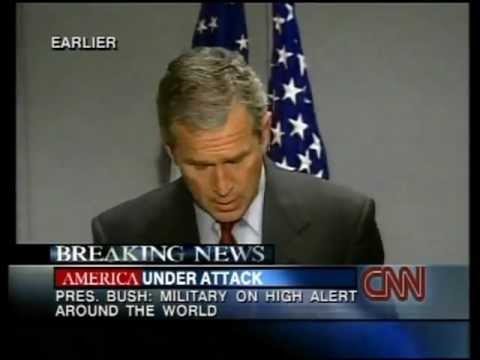 CNN 9/11 LIVE TV Coverage 1:00  P.M - 1:15 P.M