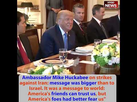 Israeli PM Netanyahu on nominating Trump for Nobel Peace Prize; Huckabee: foes better fear us