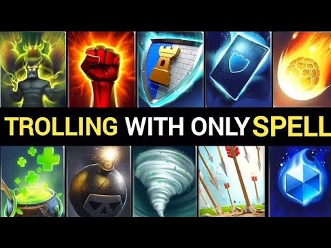Trolling 😂 Opponents With Only Spell Cards! Castle Crush 