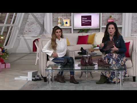 Earth Origins Leather and Suede Ankle Boots - Navigate Noah on QVC