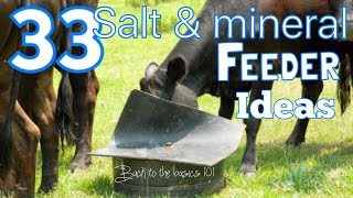 33 livestock salt & mineral ideas.