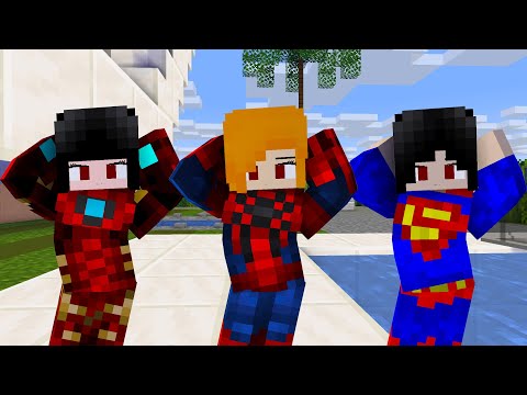 MONSTER SCHOOL : CHICKEN WING MEME SUPER HERO KAYAKO, SADAKO, ALEX - MINECRAFT ANIMATION