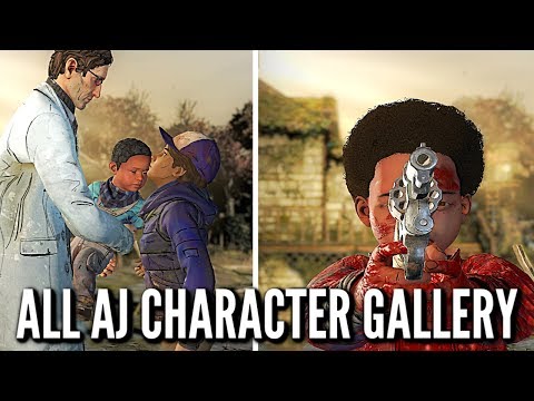ALL AJ Character Animations, Voice Lines, and Outfits - The Walking Dead: Definitive Edition