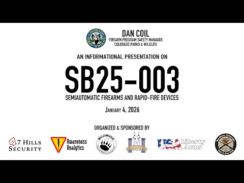Colorado SB25-003 - CPW Information Presentation