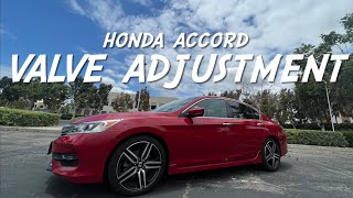 12-17 Honda Accord Valve Adjustment and Spark Plug Replacement