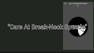 Sullivan - Cars At Break-Neck Speeds [Lyric Video]