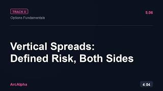 Vertical Spreads & Directional Bets