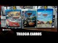 COLEÇÃO DOS FILMES CARROS EM BLU RAY