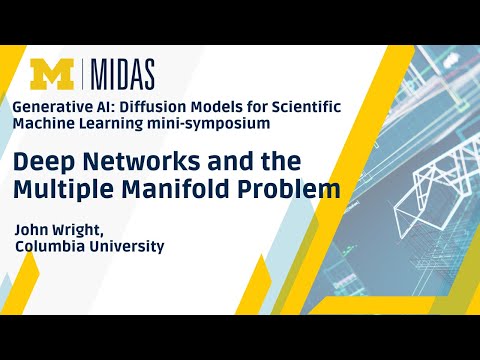 GenAI Diffusion Models mini-symposium: Deep Networks and the Multiple Manifold Problem