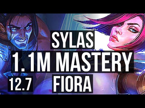 SYLAS vs FIORA (TOP) | 1.1M mastery, 15/5/10, Dominating | KR Diamond | 12.7