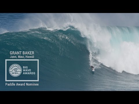 Grant Baker at Jaws - 2015 Paddle Award Nominee - WSL Big Wave Awards